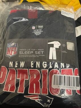 NFL New England Patriots Sleep Set - Black & Red